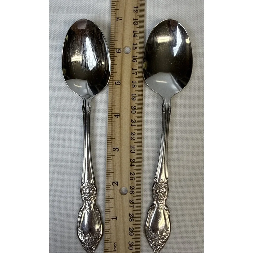 Oneida‎ Plantation Soup Spoons X9 Stainless Steel Community Flatware